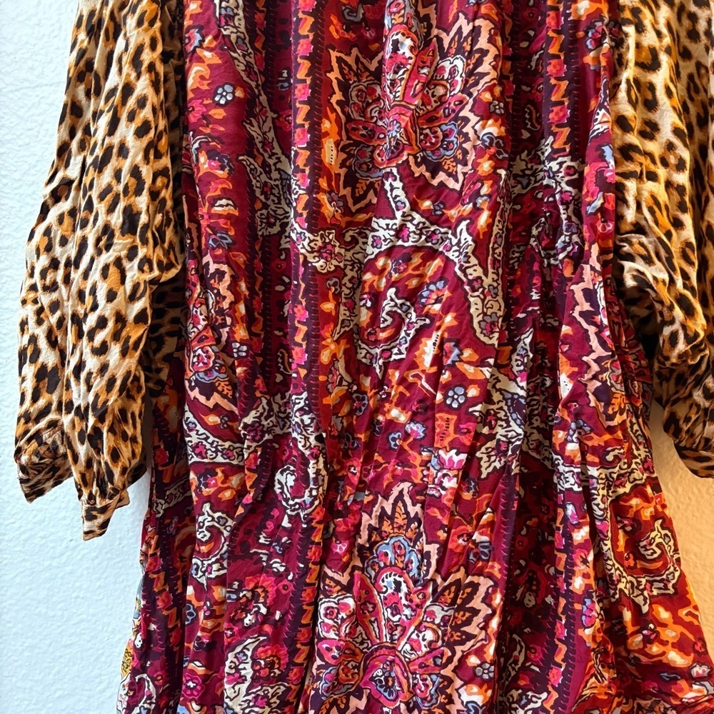 Maxine Dolman Sleep Top Anthropologie Mixed Print Sz Small 100% Modal Sleepwear - Picture 7 of 10